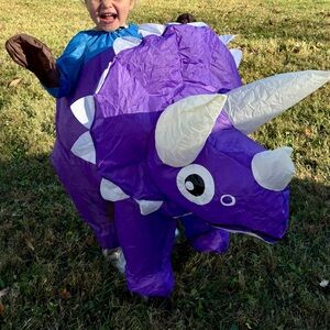 Purple Dinosaur Kids Costume inflatable